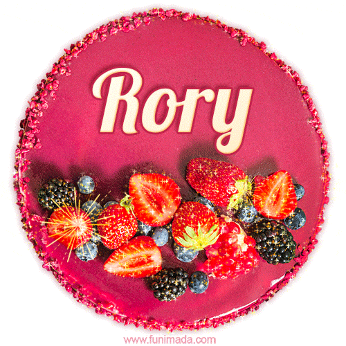 Happy Birthday Cake with Name Rory - Free Download