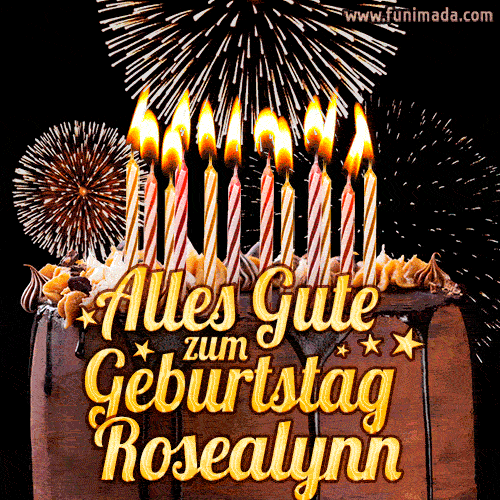 Alles Gute zum Geburtstag Rosealynn (GIF)