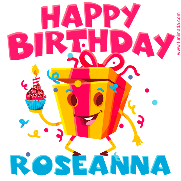 Funny Happy Birthday Roseanna GIF