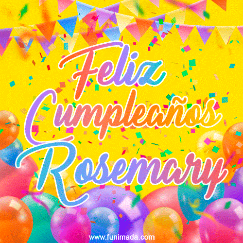 Feliz Cumpleaños Rosemary (GIF)