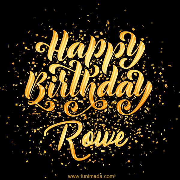 Happy Birthday Card for Rowe - Download GIF and Send for Free