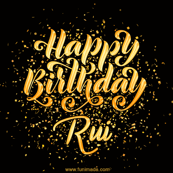 Happy Birthday Card for Rui - Download GIF and Send for Free