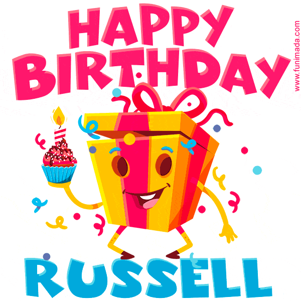 Funny Happy Birthday Russell GIF