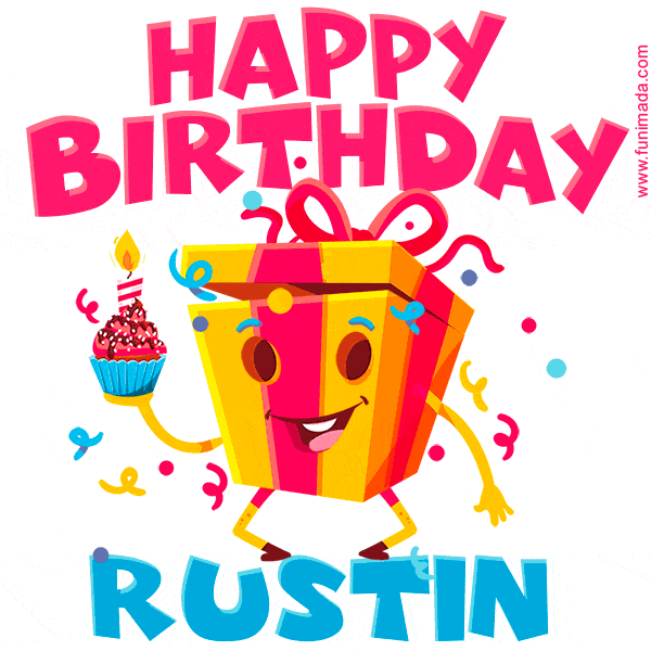 Funny Happy Birthday Rustin GIF