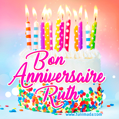 Joyeux anniversaire, Ruth! - GIF Animé