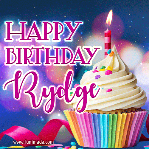 Happy Birthday Rydge - Lovely Animated GIF