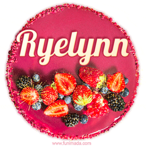 Happy Birthday Cake with Name Ryelynn - Free Download