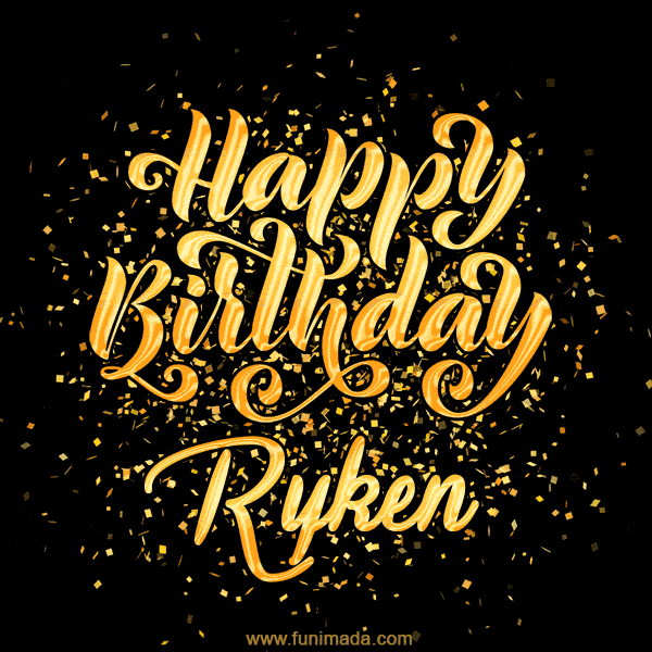 Happy Birthday Card for Ryken - Download GIF and Send for Free