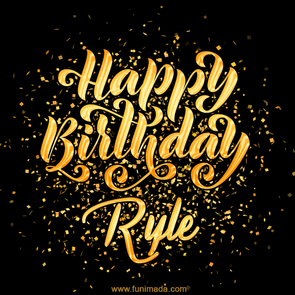 Happy Birthday Card for Ryle - Download GIF and Send for Free