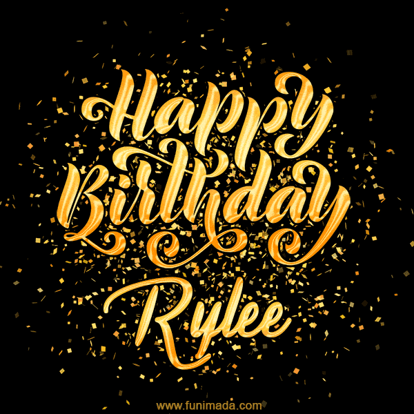 Happy Birthday Card for Rylee - Download GIF and Send for Free