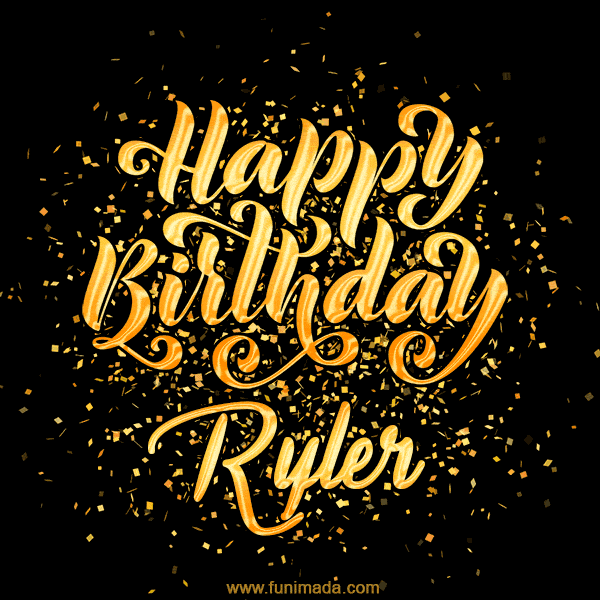Happy Birthday Card for Ryler - Download GIF and Send for Free