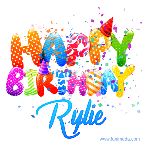 Happy Birthday Rylie - Creative Personalized GIF With Name