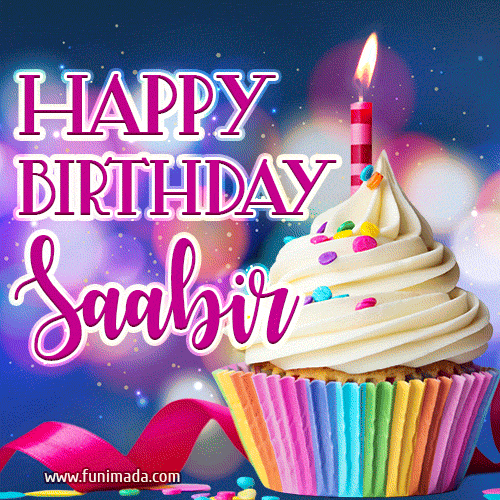 Happy Birthday Saabir - Lovely Animated GIF