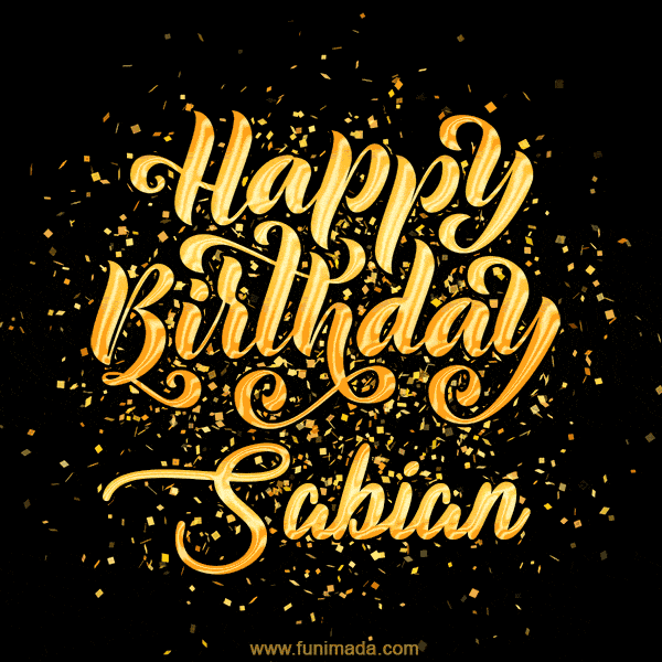Happy Birthday Card for Sabian - Download GIF and Send for Free
