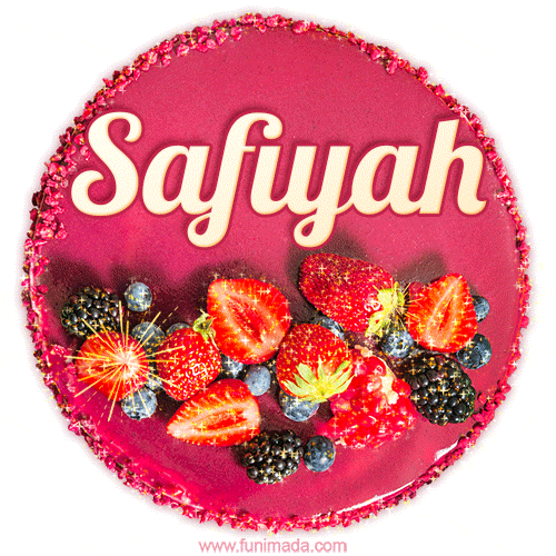 Happy Birthday Cake with Name Safiyah - Free Download