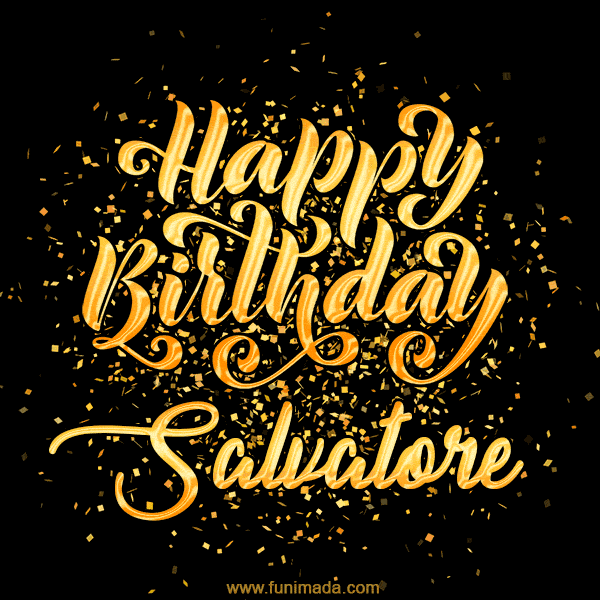 Happy Birthday Card for Salvatore - Download GIF and Send for Free