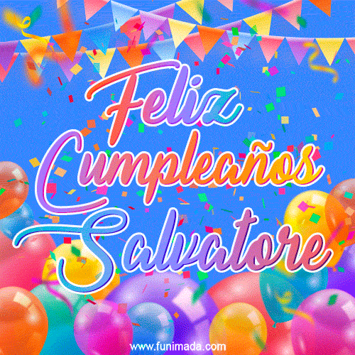 Feliz Cumpleaños Salvatore (GIF)