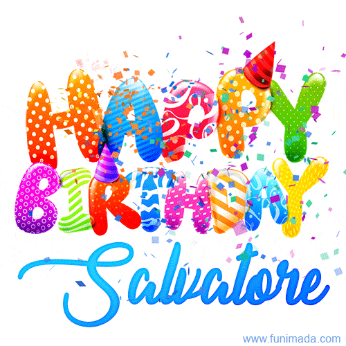 Happy Birthday Salvatore - Creative Personalized GIF With Name