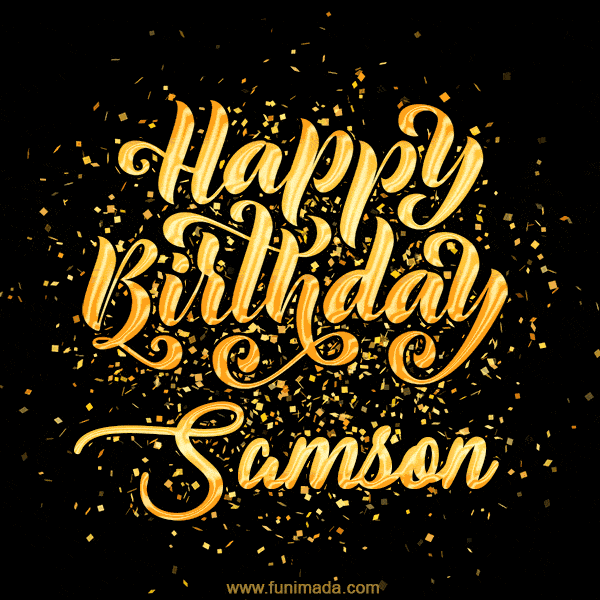 Happy Birthday Card for Samson - Download GIF and Send for Free