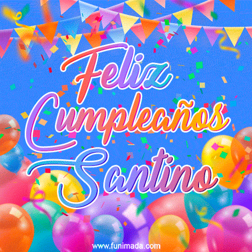 Feliz Cumpleaños Santino (GIF)
