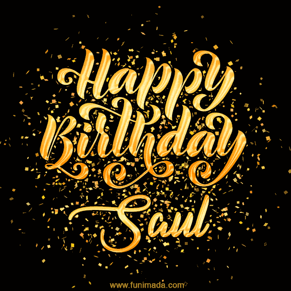 Happy Birthday Card for Saul - Download GIF and Send for Free