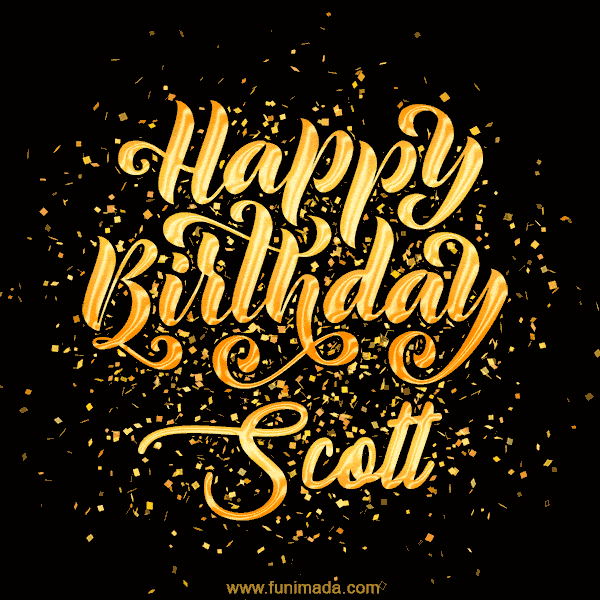 Happy Birthday Card for Scott - Download GIF and Send for Free