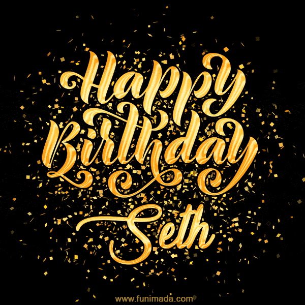 Happy Birthday Card for Seth - Download GIF and Send for Free