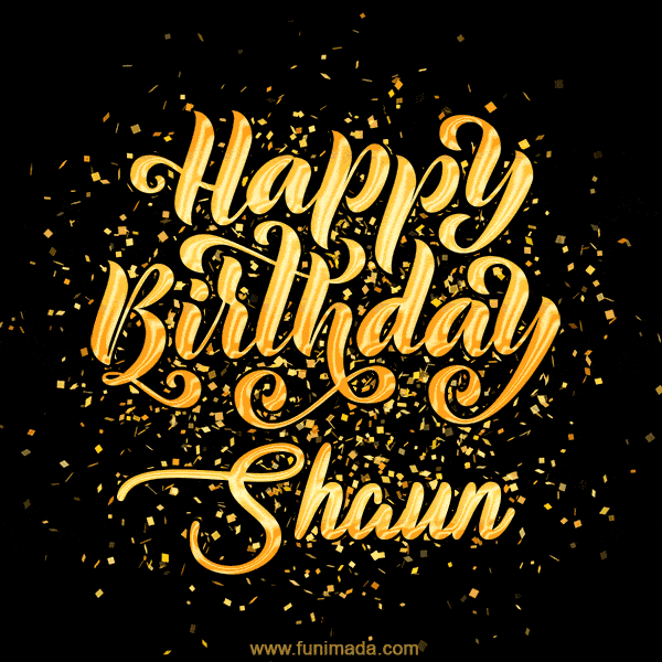 Happy Birthday Card for Shaun - Download GIF and Send for Free