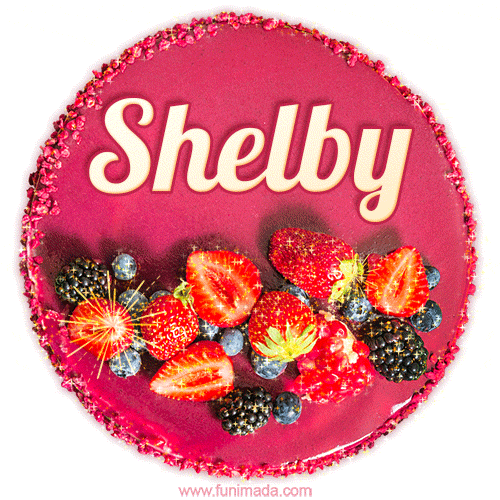 Happy Birthday Cake with Name Shelby - Free Download