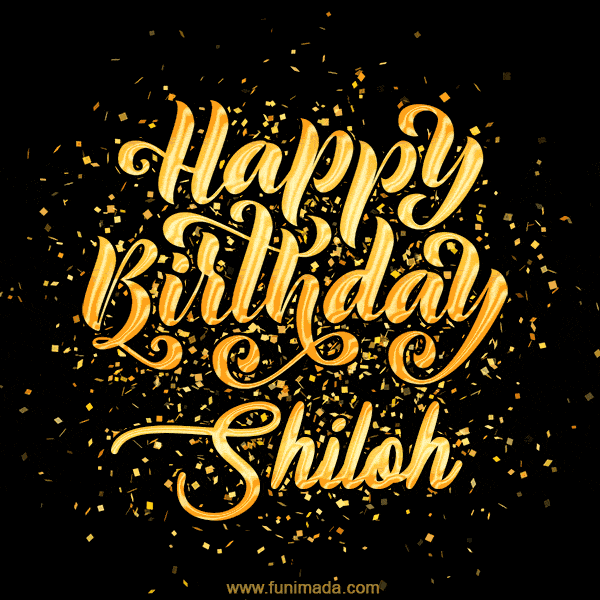 Happy Birthday Card for Shiloh - Download GIF and Send for Free