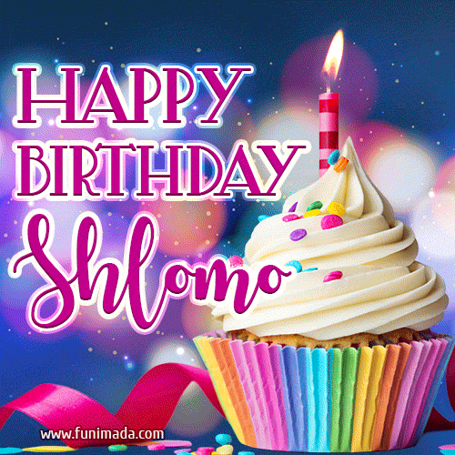 Happy Birthday Shlomo - Lovely Animated GIF