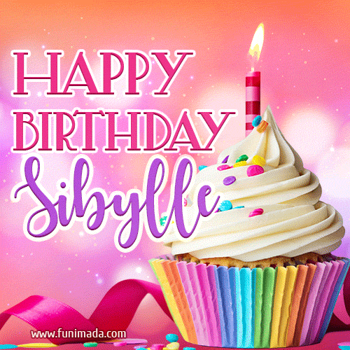 Happy Birthday Sibylle - Lovely Animated GIF
