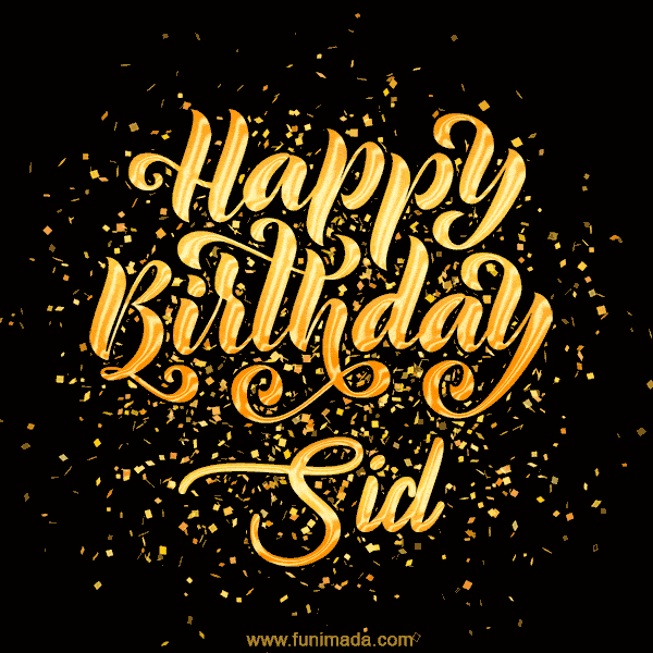 Happy Birthday Card for Sid - Download GIF and Send for Free