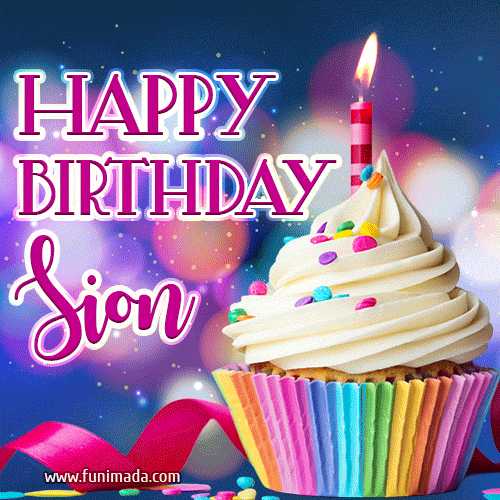 Happy Birthday Sion - Lovely Animated GIF