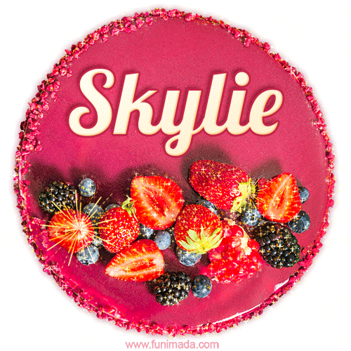 Happy Birthday Cake with Name Skylie - Free Download