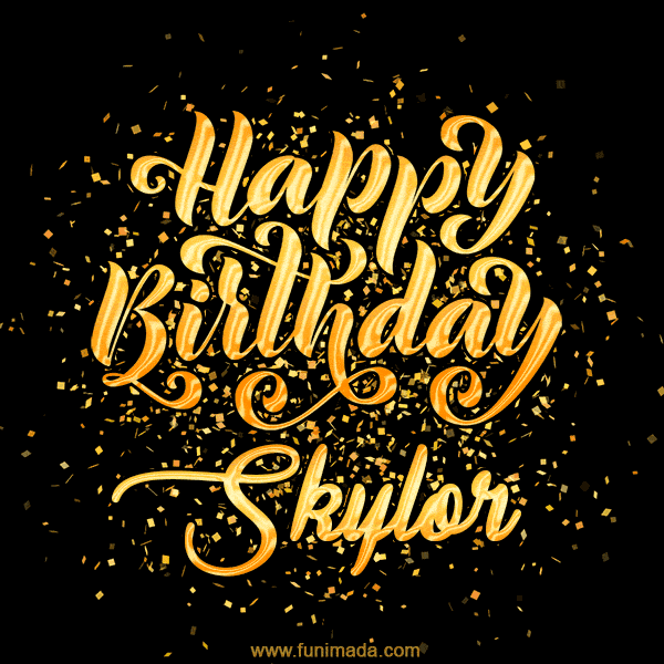 Happy Birthday Card for Skylor - Download GIF and Send for Free