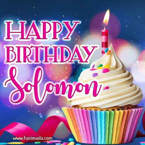 Happy Birthday Solomon - Lovely Animated GIF
