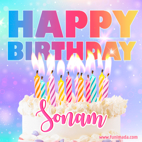 Funny Happy Birthday Sonam GIF