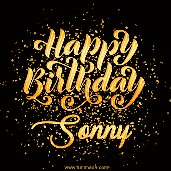 Happy Birthday Card for Sonny - Download GIF and Send for Free