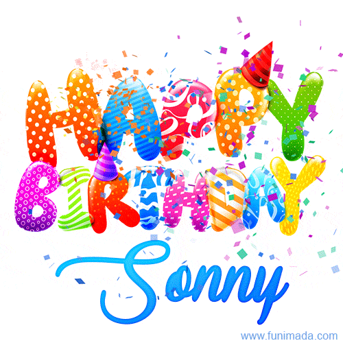Happy Birthday Sonny - Creative Personalized GIF With Name
