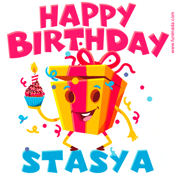 Funny Happy Birthday Stasya GIF