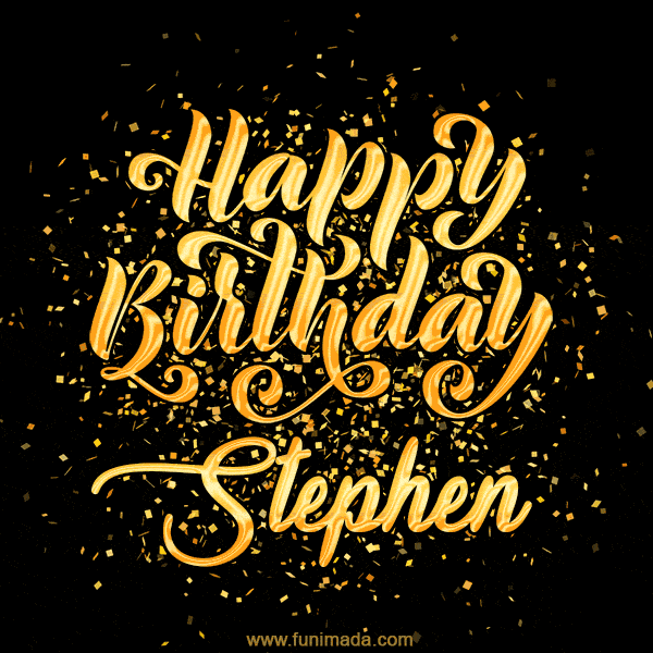 Happy Birthday Card for Stephen - Download GIF and Send for Free