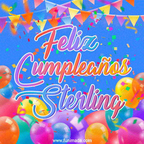 Feliz Cumpleaños Sterling (GIF)