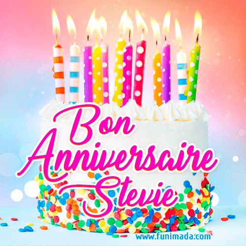 Joyeux anniversaire, Stevie! - GIF Animé