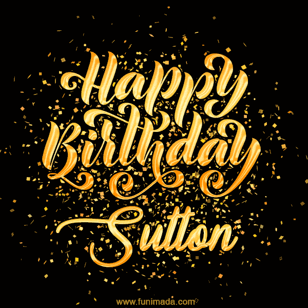 Happy Birthday Card for Sutton - Download GIF and Send for Free