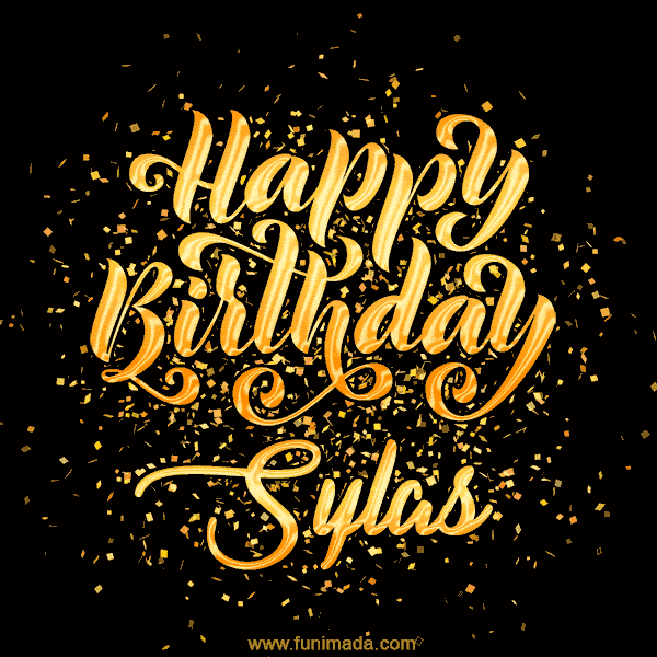 Happy Birthday Card for Sylas - Download GIF and Send for Free
