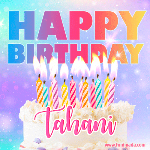 Funny Happy Birthday Tahani GIF