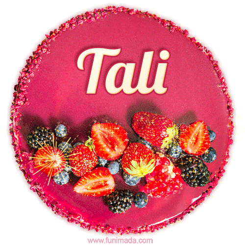 Happy Birthday Cake with Name Tali - Free Download
