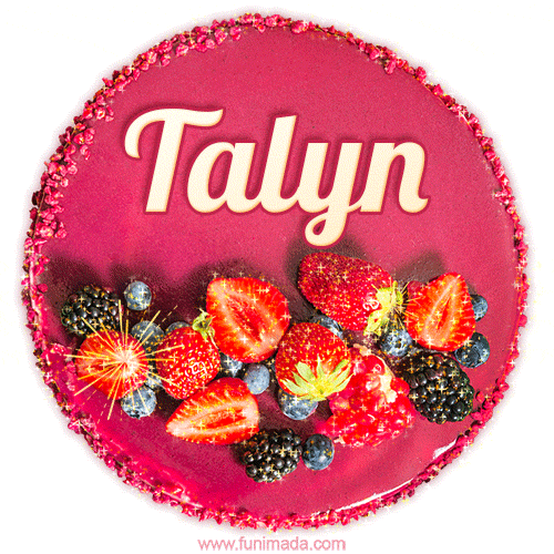 Happy Birthday Cake with Name Talyn - Free Download