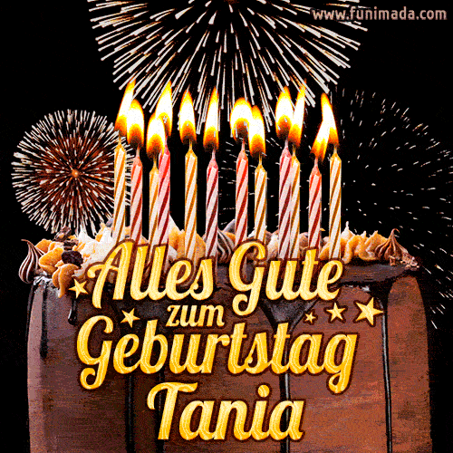 Alles Gute zum Geburtstag Tania (GIF)